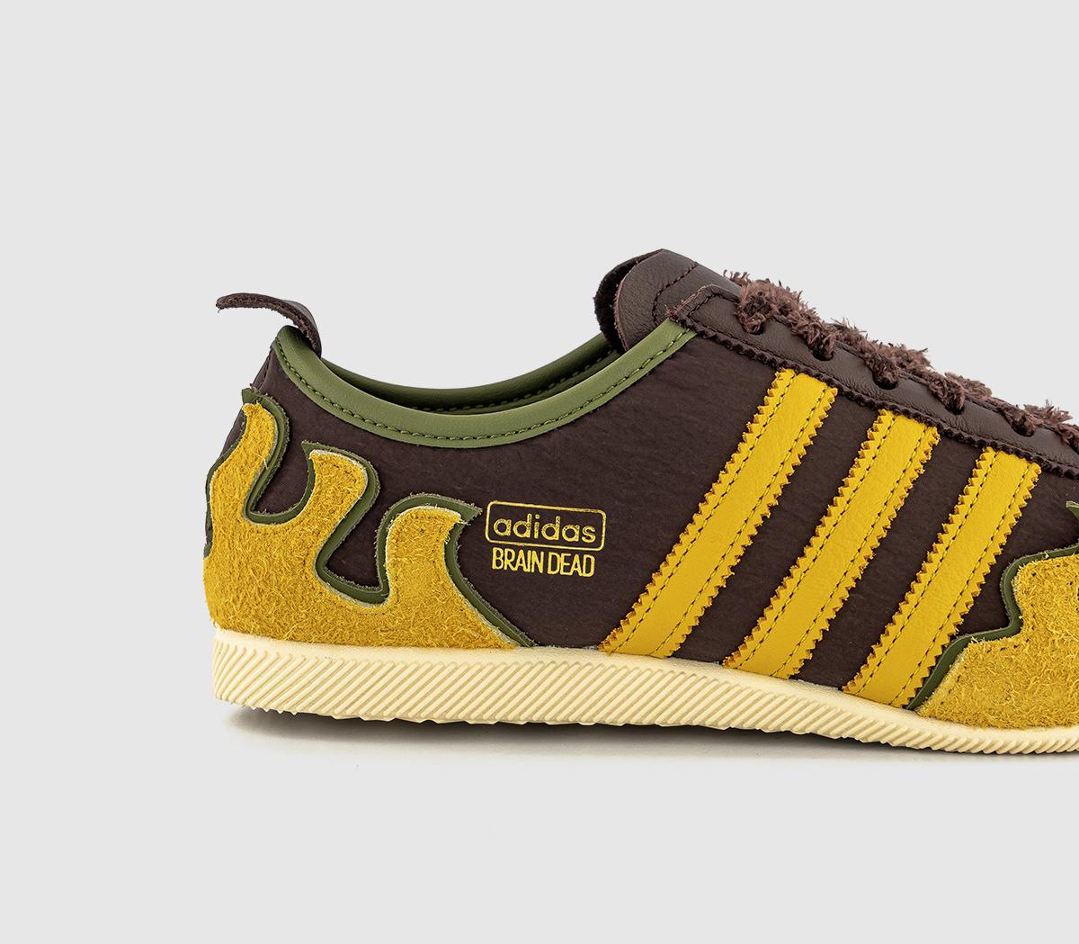 adidasJapan Lo Brain Dead TrainersBlack Yellow