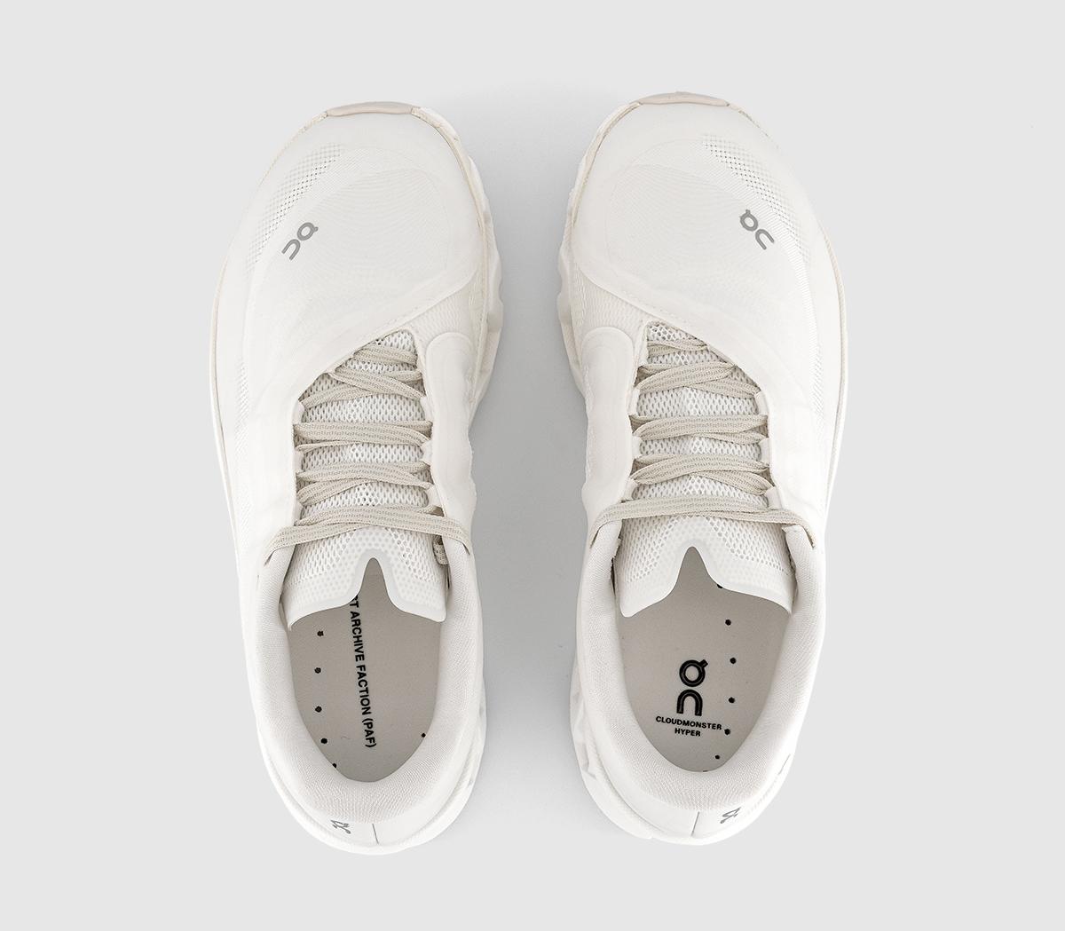 On Cloudmonster Hyper PAF Trainers All White - Men's Trainers
