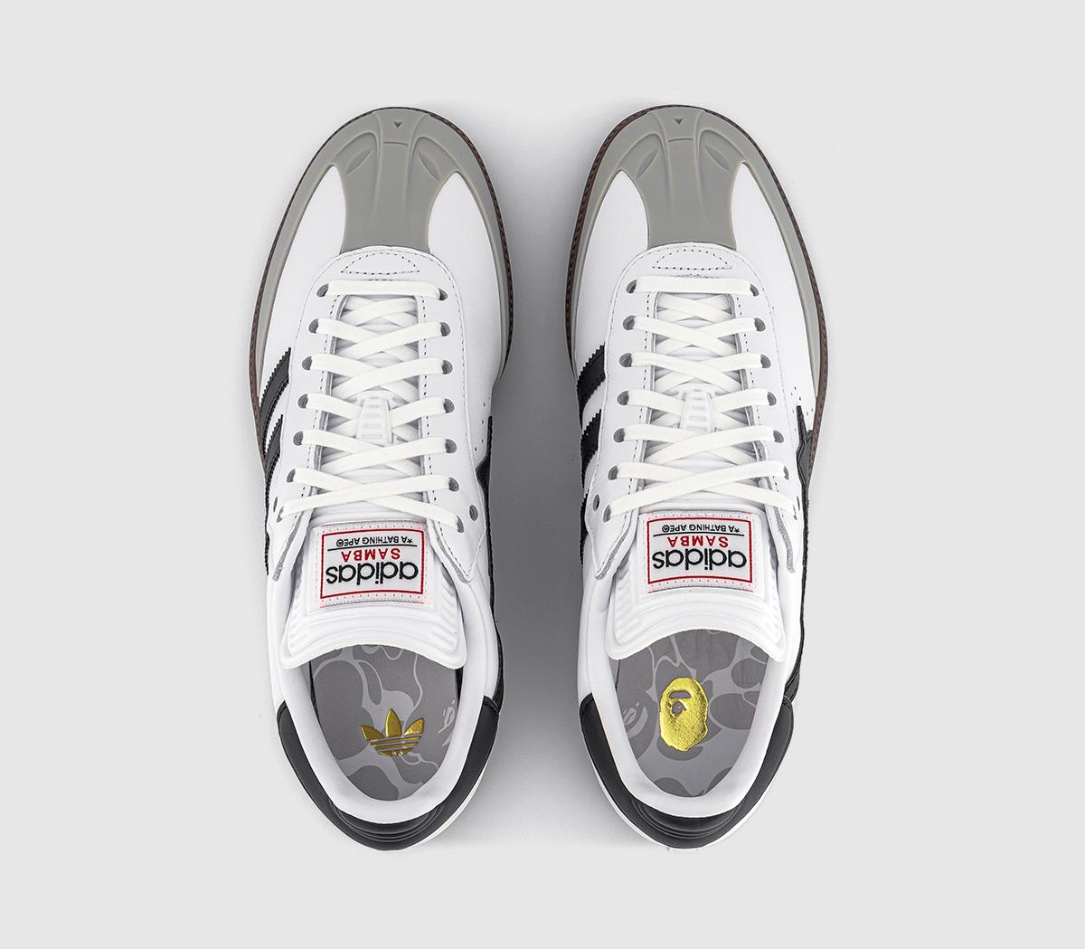 adidasSamba x BAPEWhite Black
