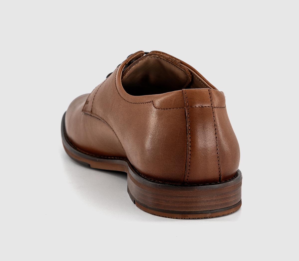 OFFICEMccarthy Plain Toe Derby ShoesTan Leather