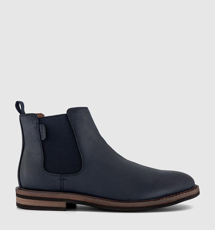 OFFICE Bower Casual Chelsea Boots Navy