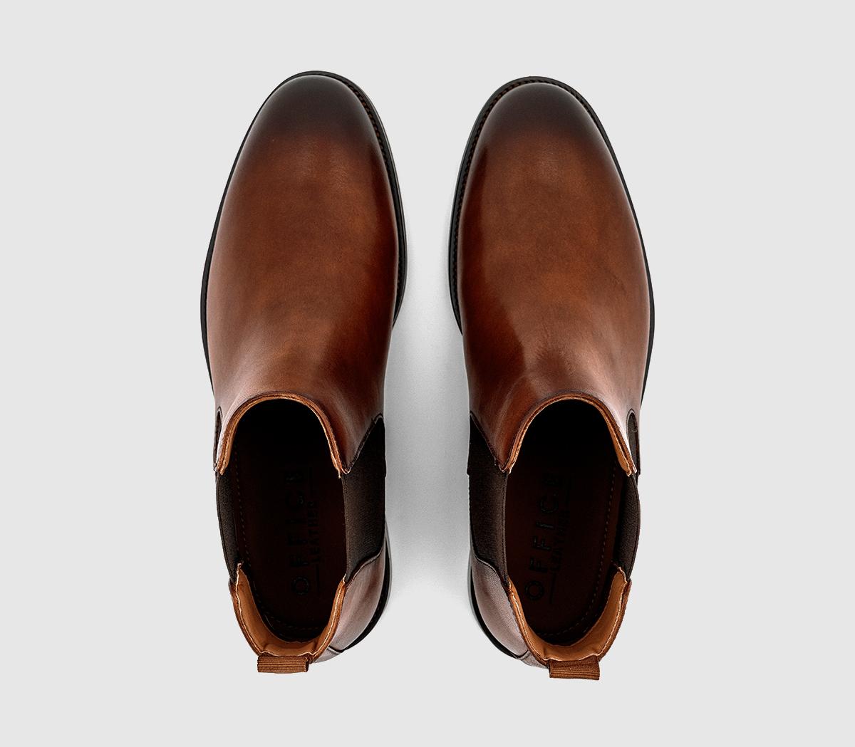 OFFICEBarlow Chelsea BootsTan Leather
