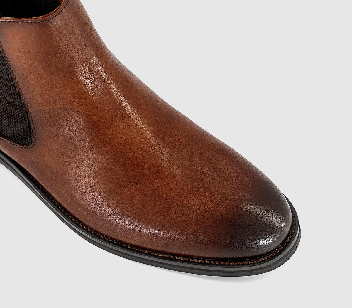 OFFICEBarlow Chelsea BootsTan Leather