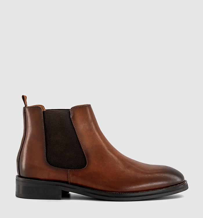 OFFICE Barlow Chelsea Boots Tan Leather