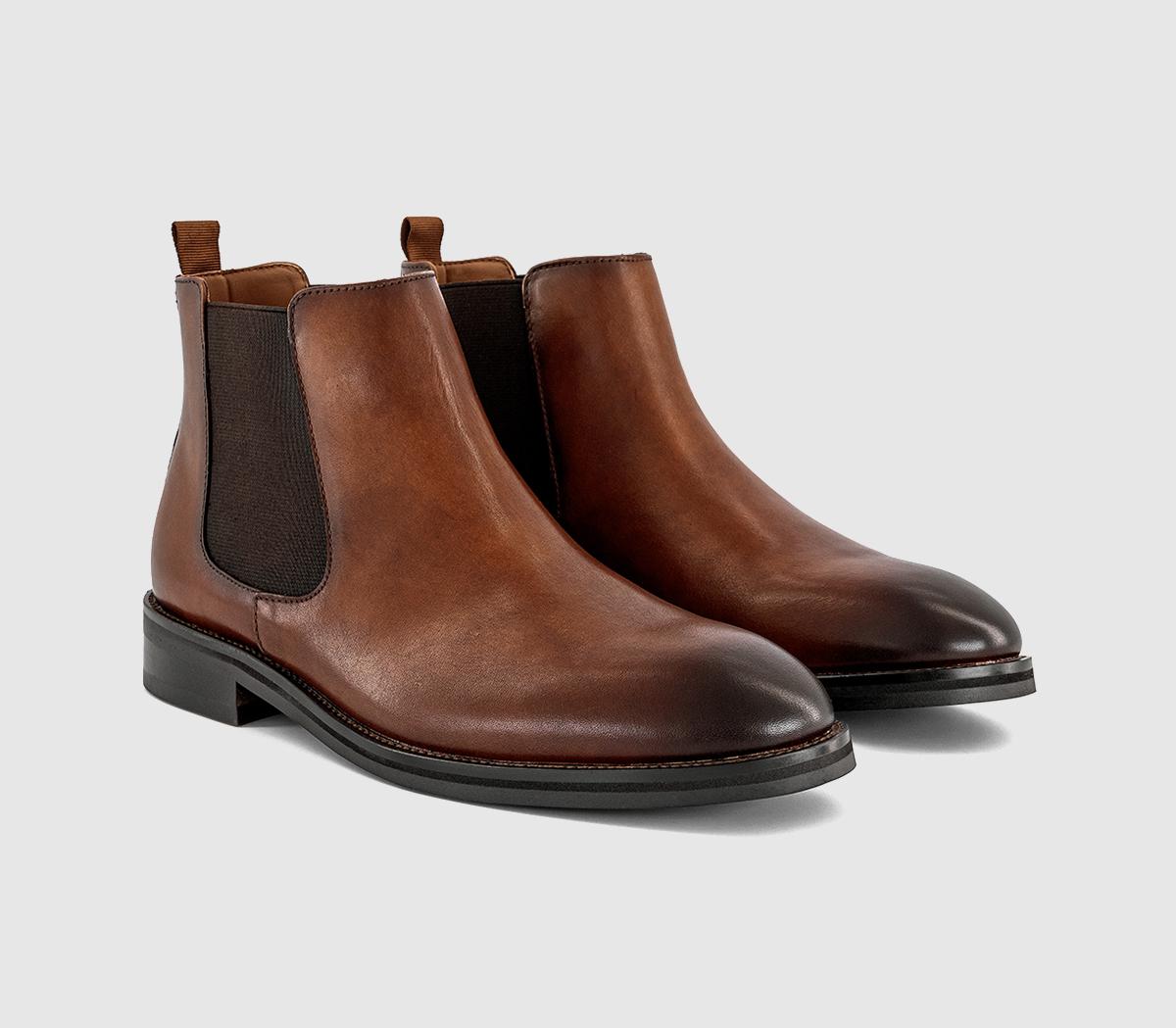 OFFICEBarlow Chelsea BootsTan Leather