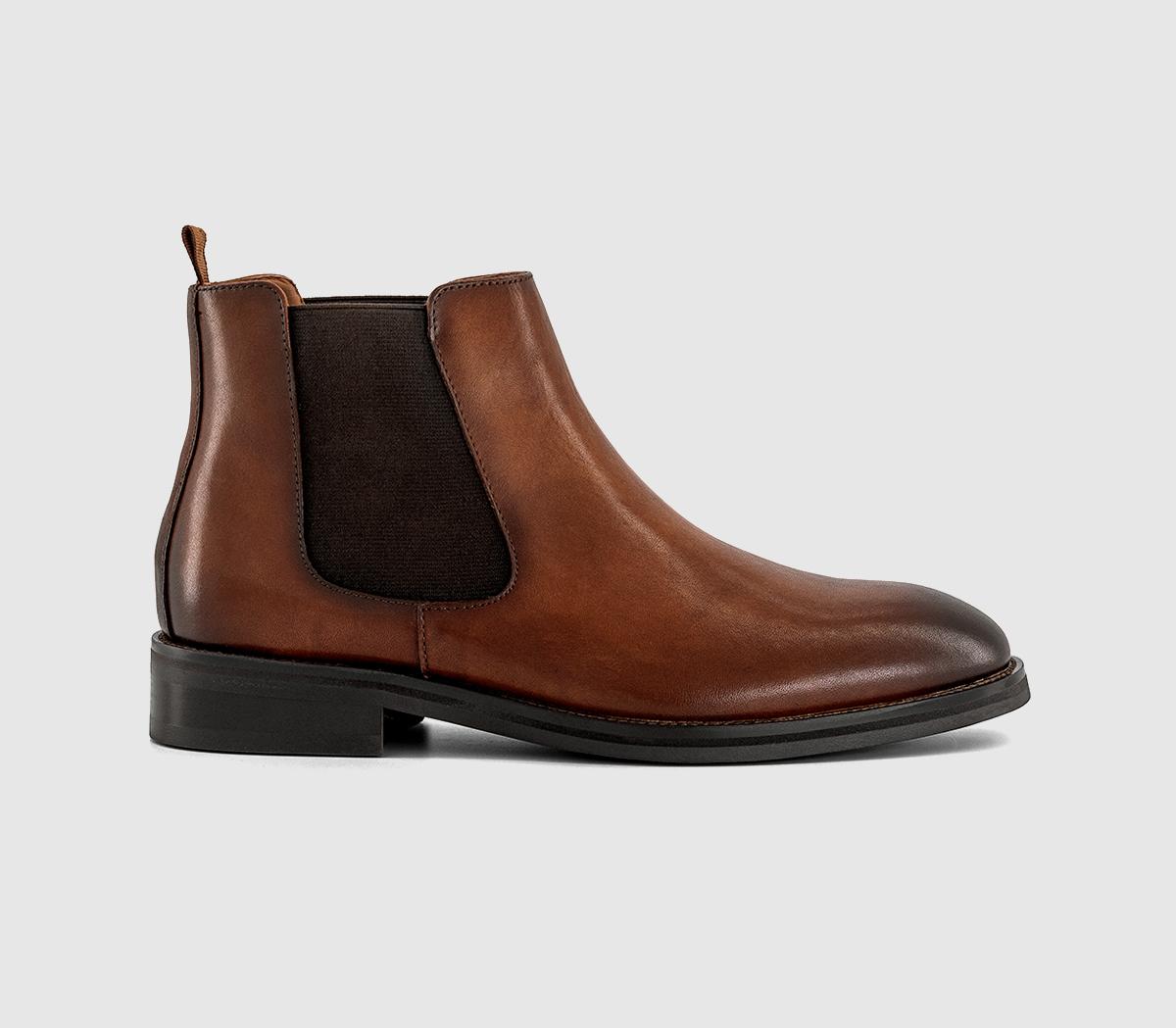 OFFICEBarlow Chelsea BootsTan Leather