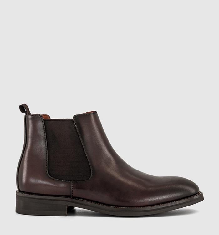 OFFICE Barlow Chelsea Boots Chocolate Brown