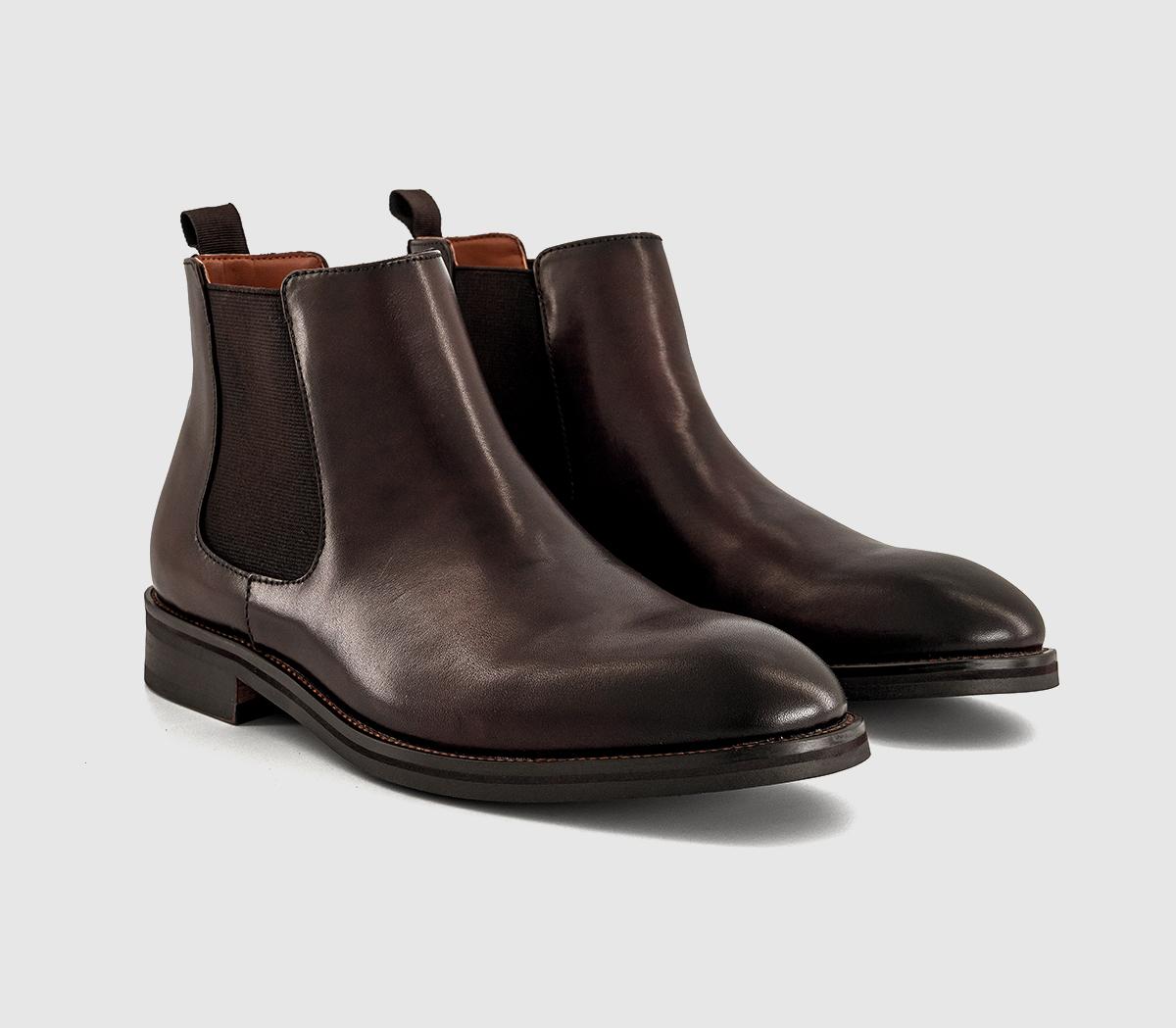 OFFICEBarlow Chelsea BootsChocolate Brown 