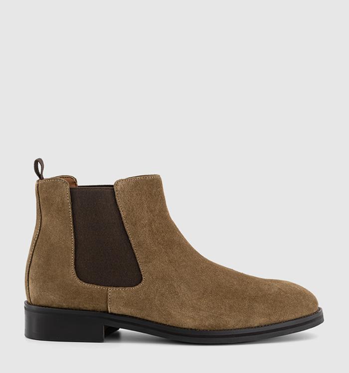 OFFICE Barlow Chelsea Boots Taupe Suede