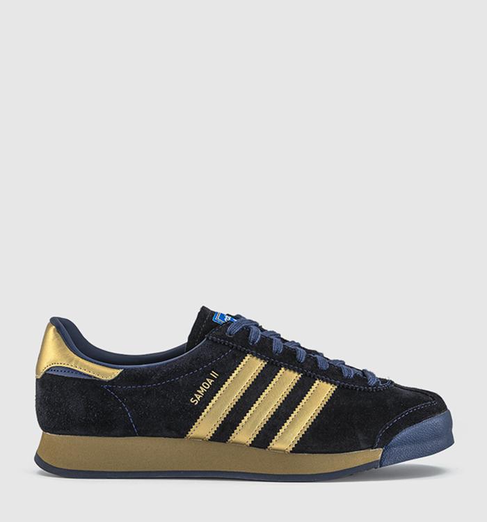 adidas Samoa II SPZL Trainers Tech Indigo Matte Gold Night Indigo