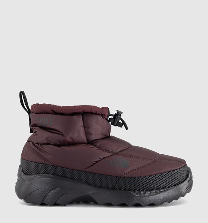 The North Face Nuptse Traction Chukka Deep Burgundy Black