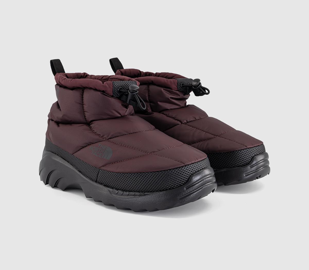 The North FaceNuptse Traction ChukkaDeep Burgundy Black