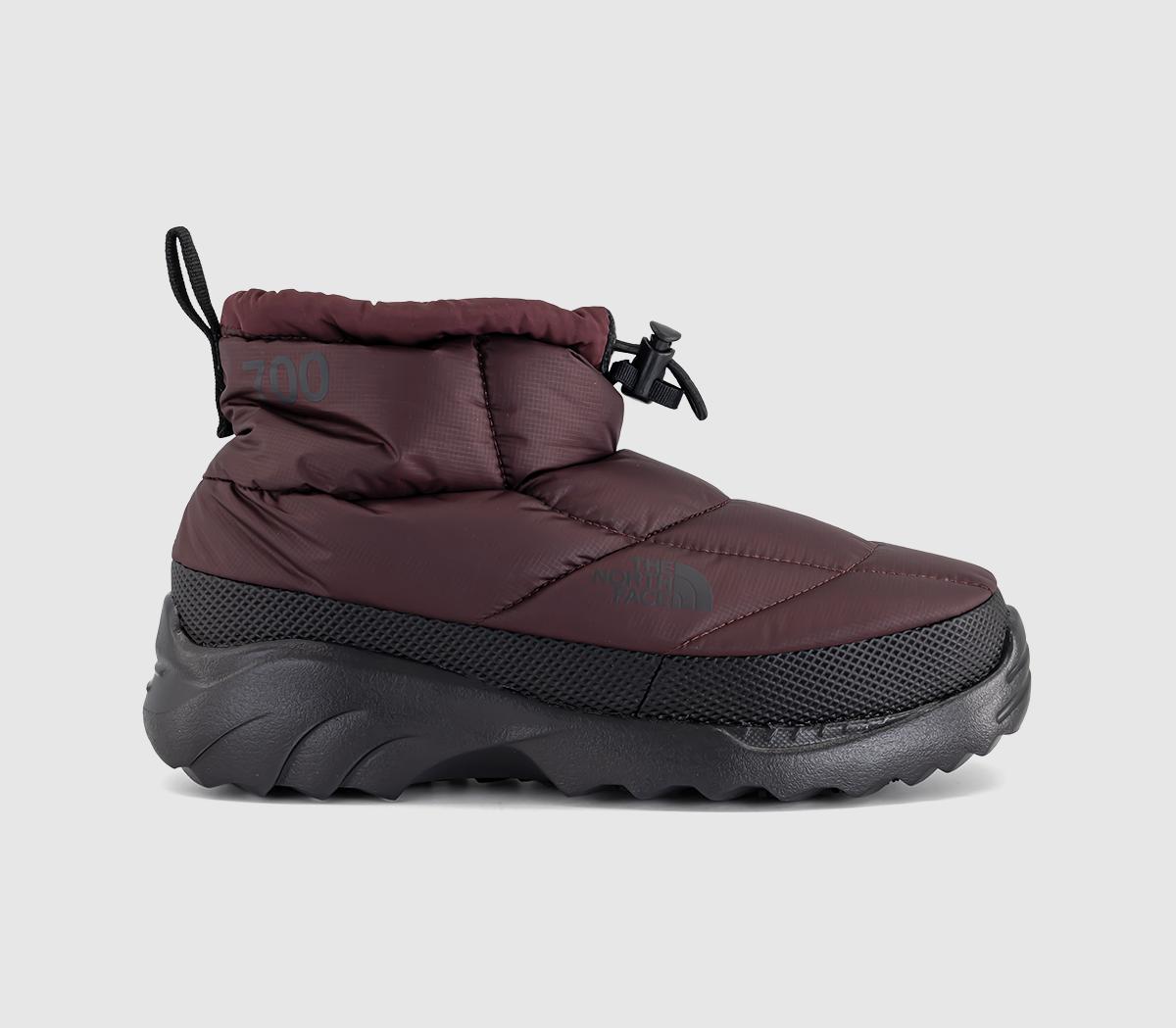 The North FaceNuptse Traction ChukkaDeep Burgundy Black