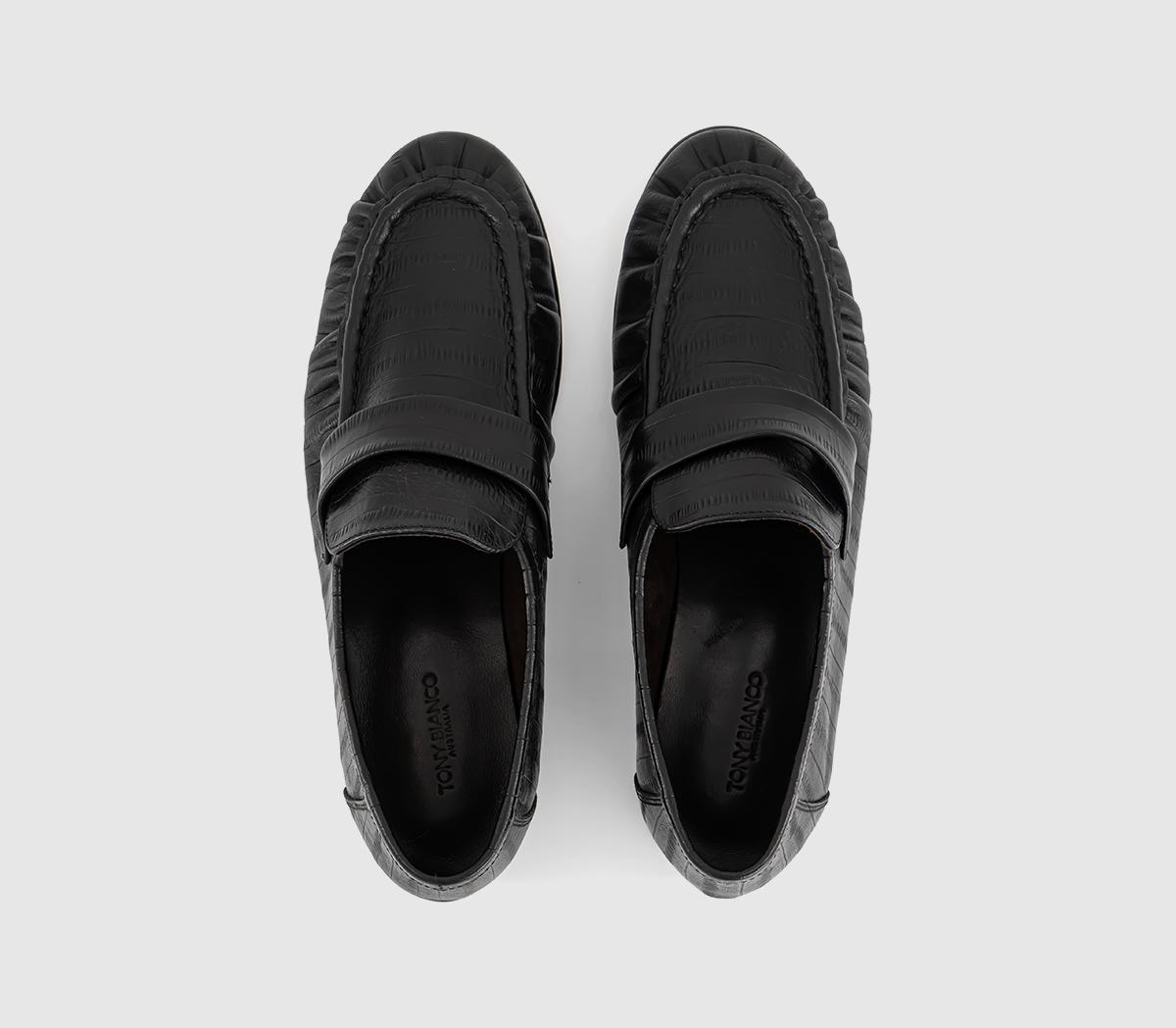 Tony BiancoGatsby LoafersBlack Crinkle