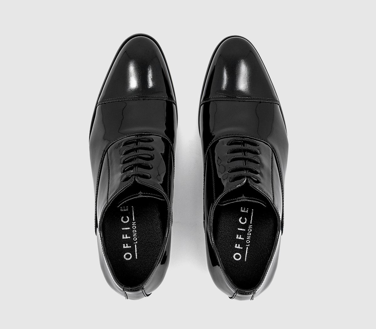 OFFICEManston Toe Cap Oxford ShoesBlack Patent