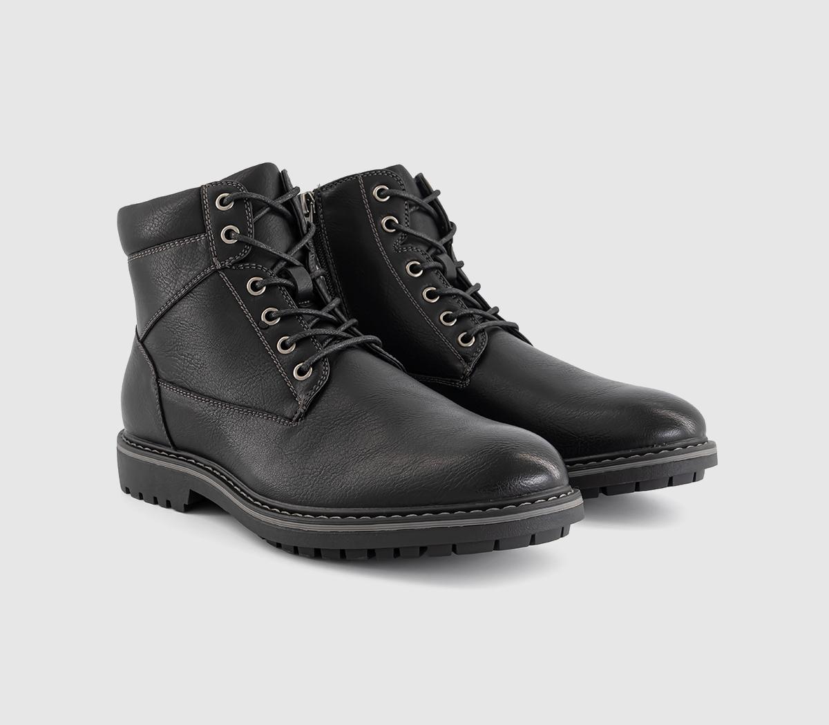 OFFICEBlake Casual Lace Up BootsBlack