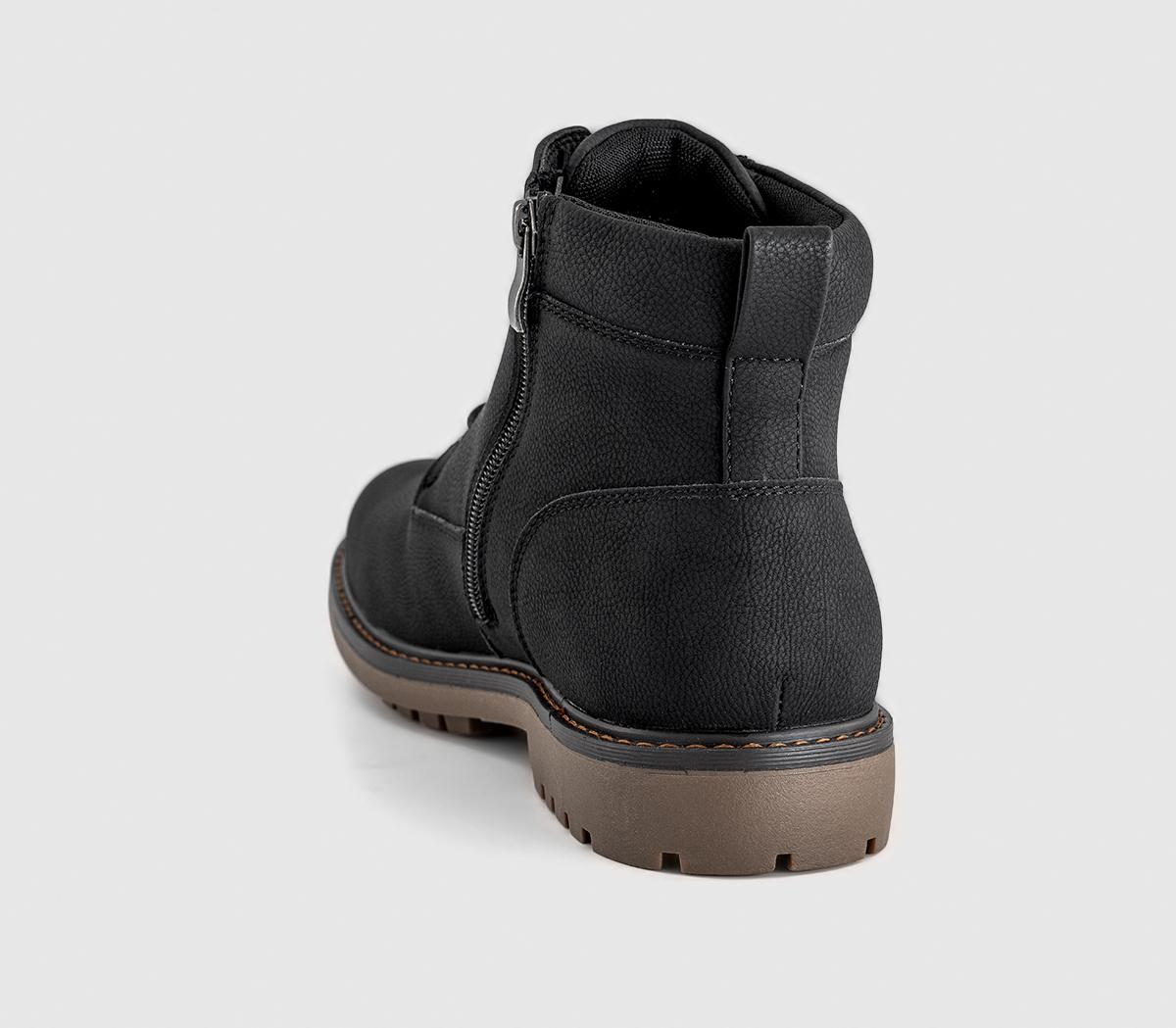 OFFICEBlake Casual Lace Up BootsBlack Natural