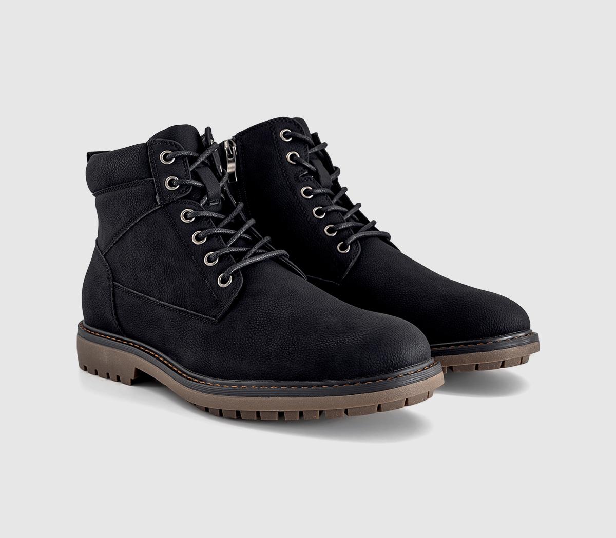 OFFICEBlake Casual Lace Up BootsBlack Natural