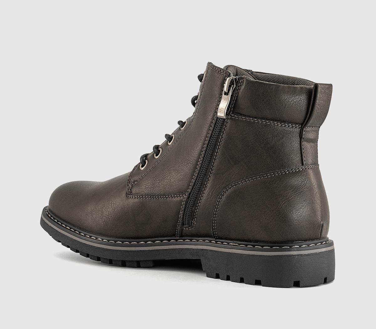 OFFICEBlake Casual Lace Up BootsGrey