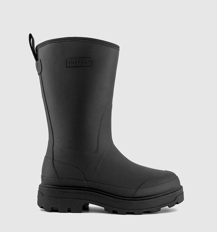 Tretorn Halla Mid Warm Lined Welly Boots Black