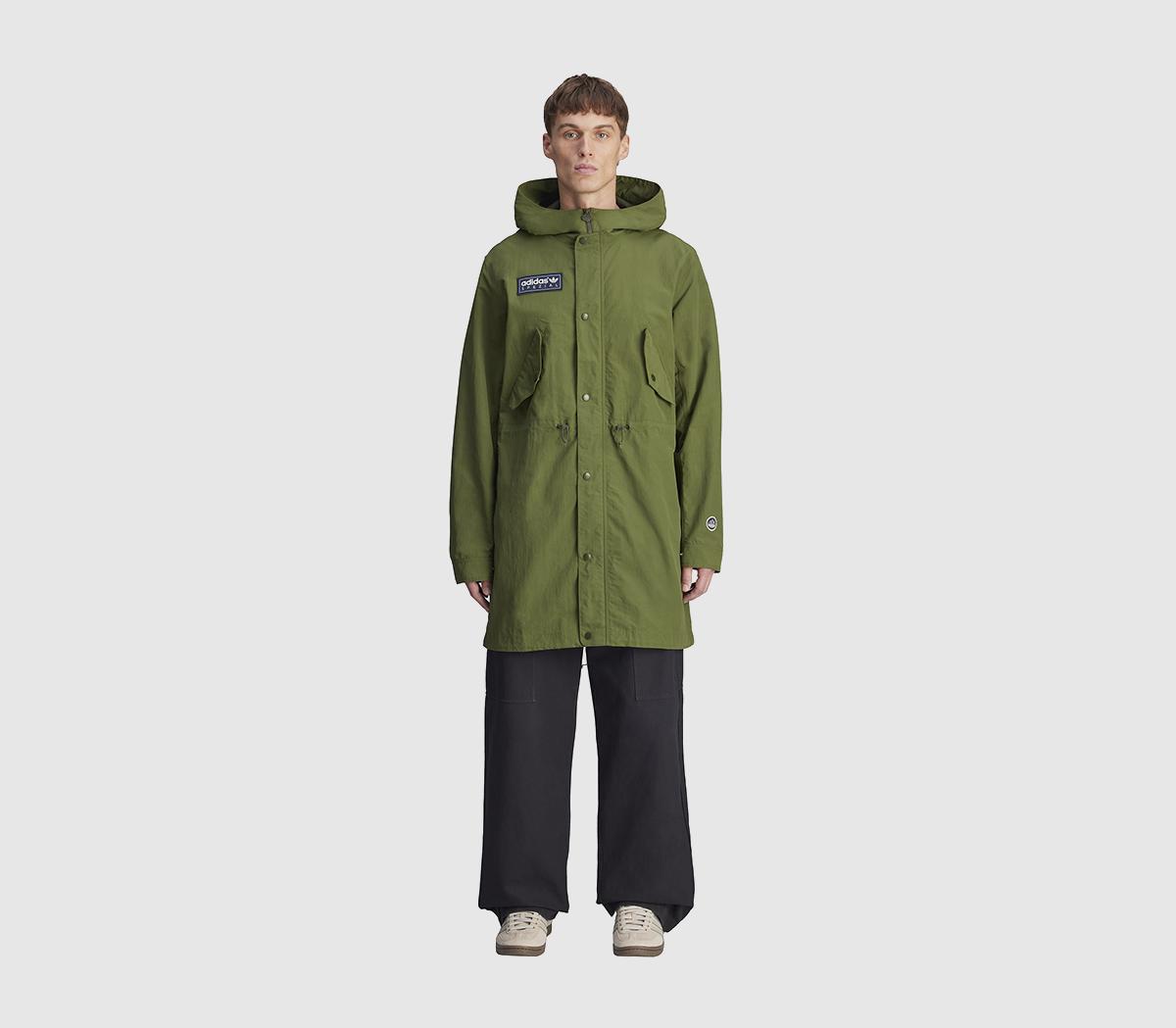 adidas Halewood Spzl Parka Jackets Wild Pine - Men's Clothing