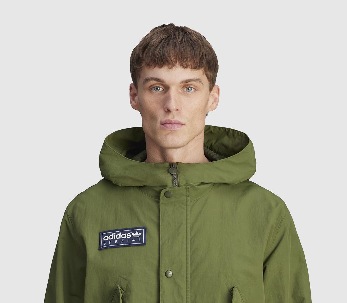 adidas Halewood Spzl Parka Jackets Wild Pine - Men's Clothing