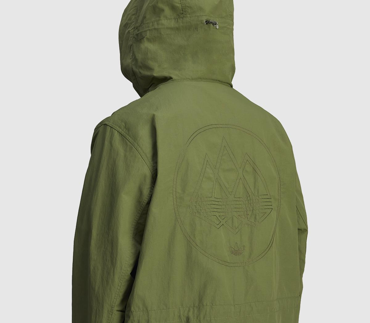 adidas Halewood Spzl Parka Jackets Wild Pine - Men's Clothing