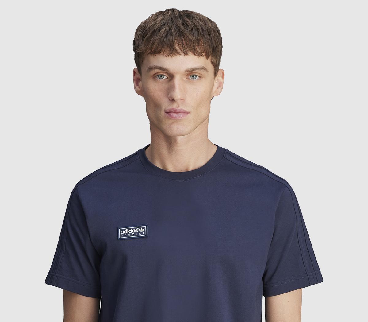 adidas Brockhall SPZL Tees Night Navy - Men's Clothing