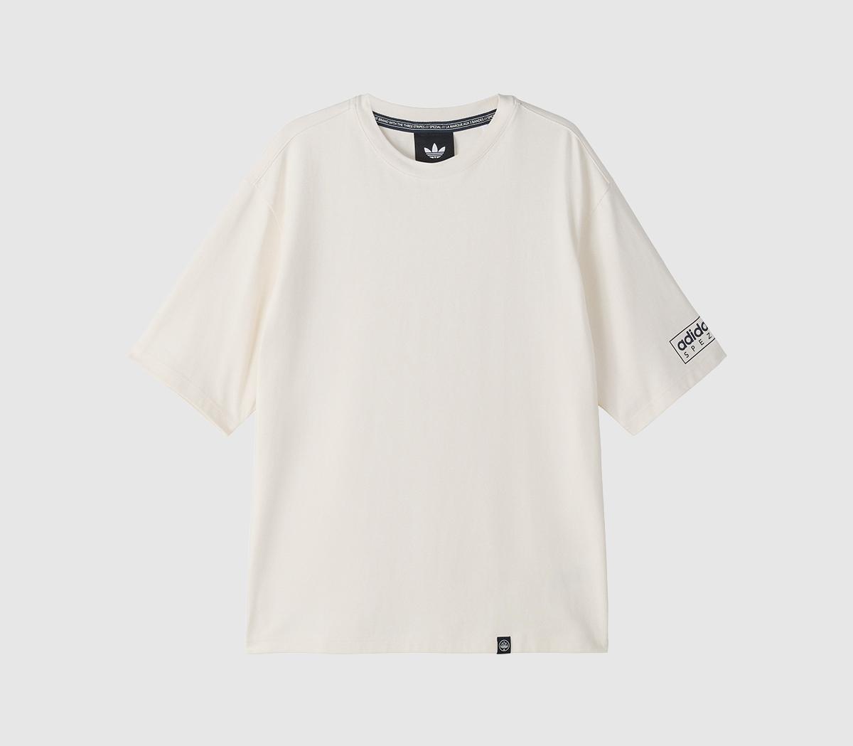 adidasMod SPZL Tee ShirtChalk Chalk White