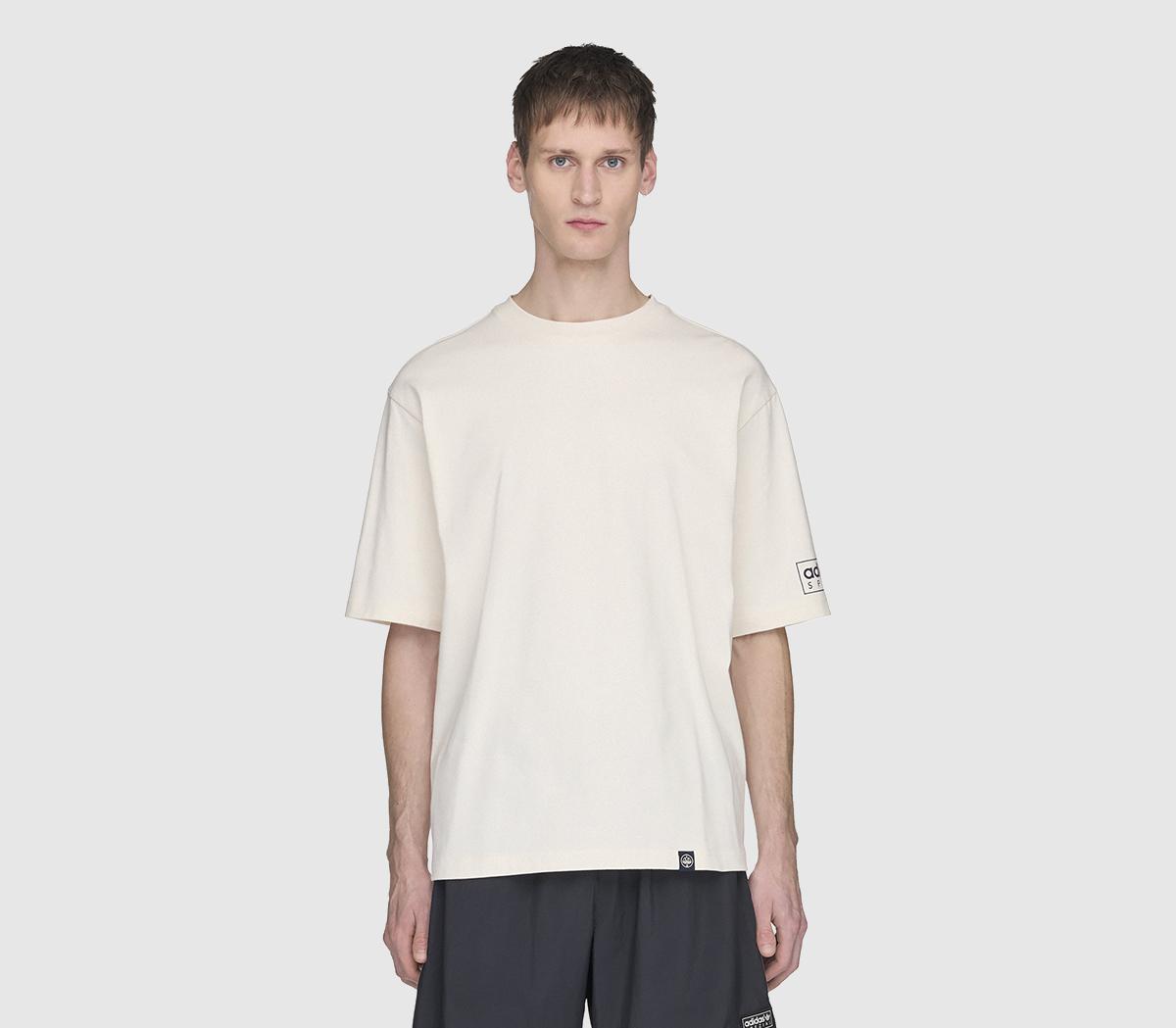adidasMod SPZL Tee ShirtChalk Chalk White