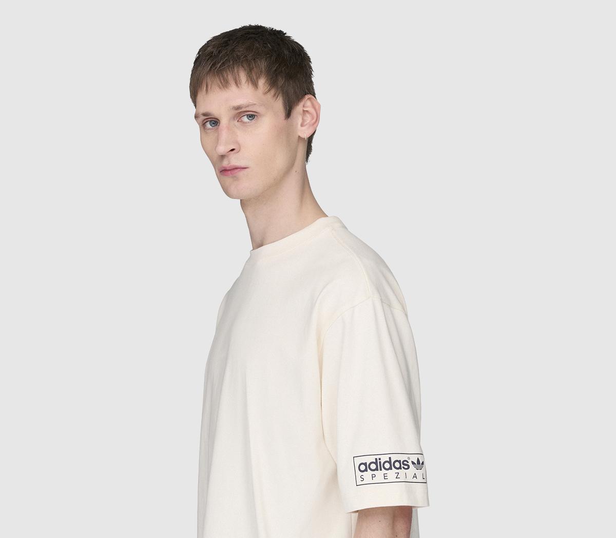 adidasMod SPZL Tee ShirtChalk Chalk White