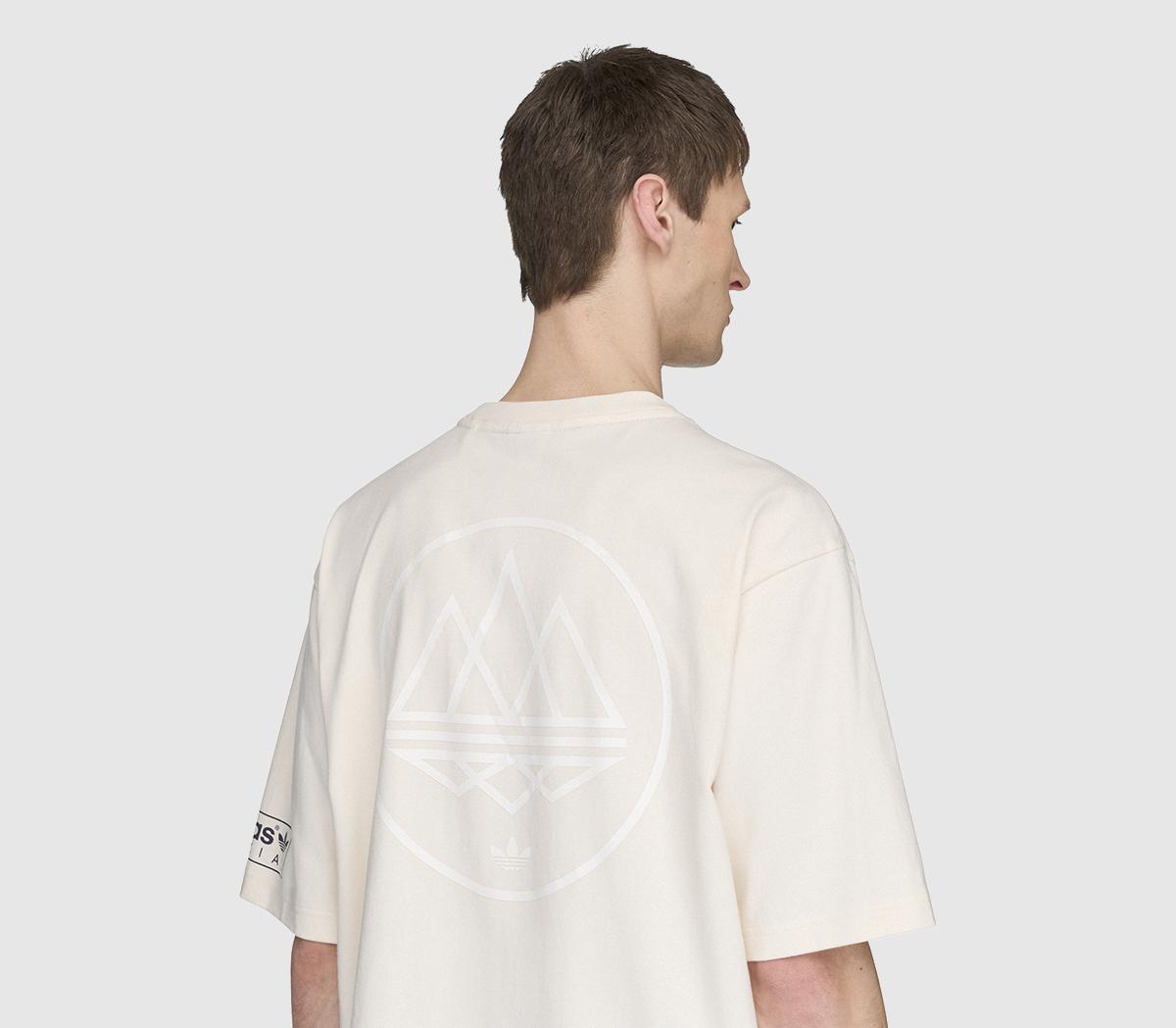 adidasMod SPZL Tee ShirtChalk Chalk White