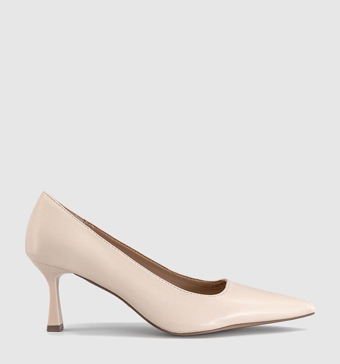 OFFICE Makeover Kitten Heels Court Off White