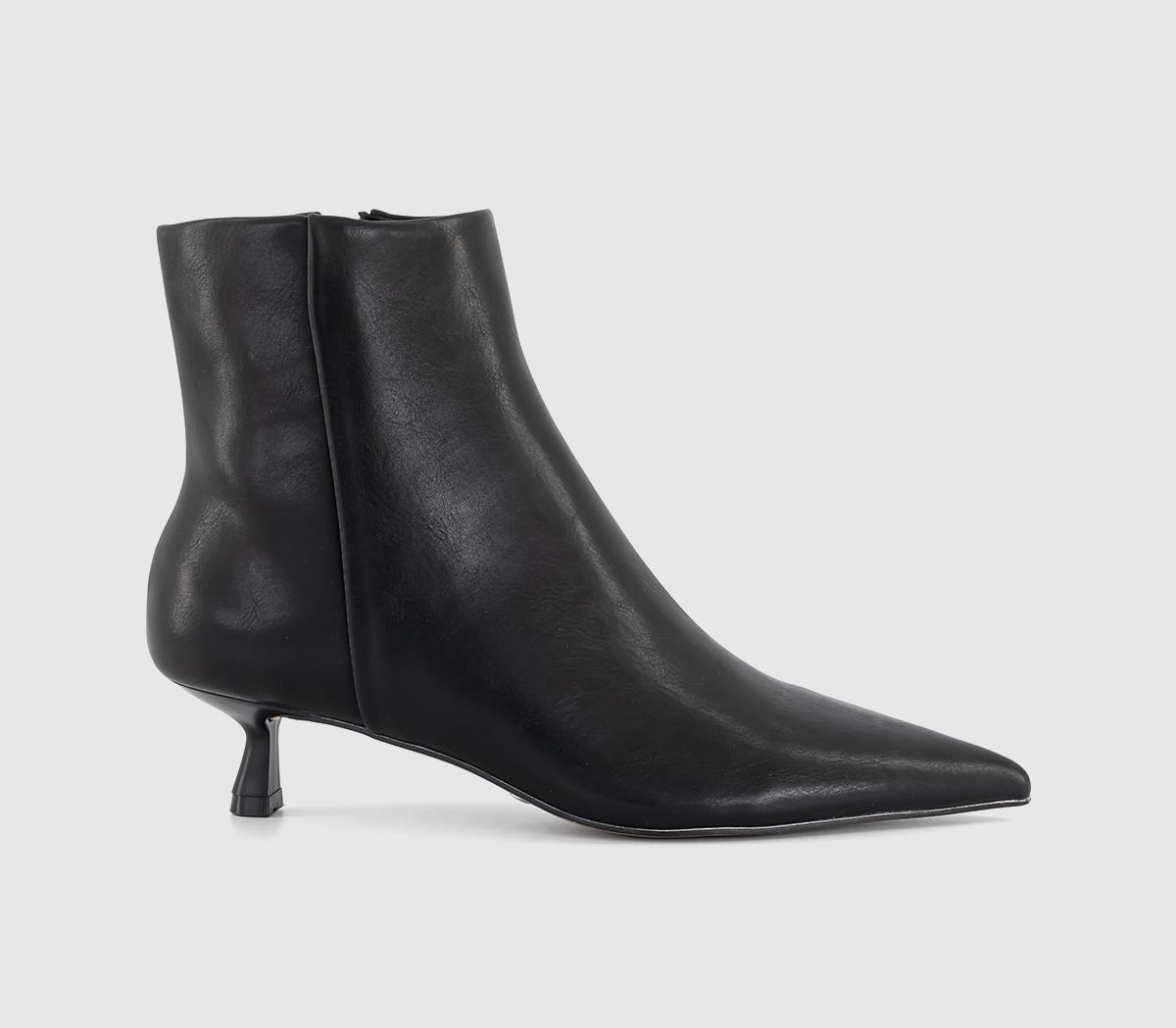 OFFICEAlessia Kitten Heel Ankle BootsBlack