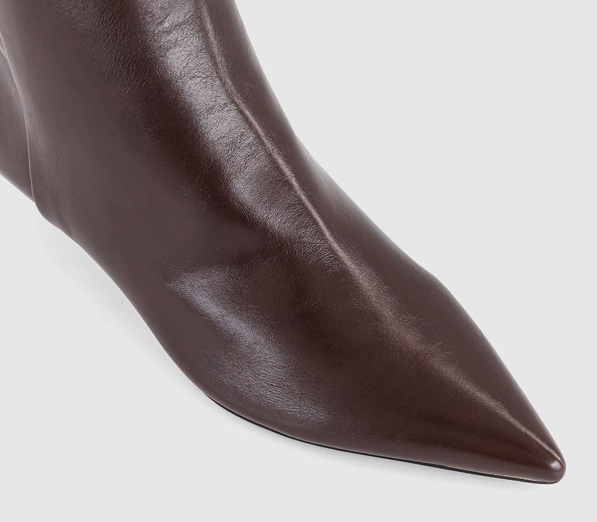 OFFICEAlessia Kitten Heel Ankle BootsBurgundy