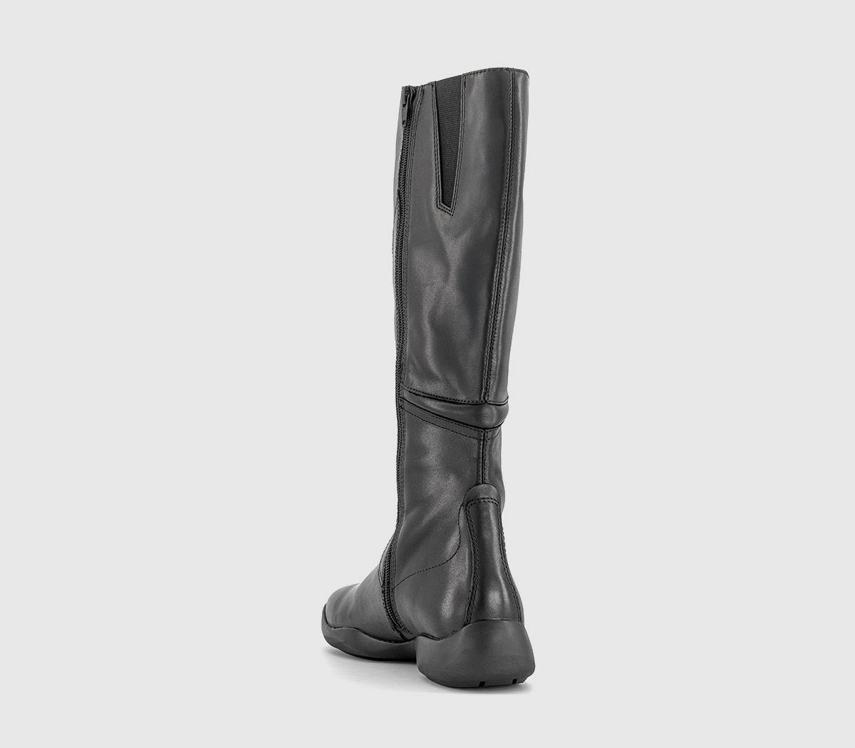 Vagabond Shoemakers Sky Boots Black Leather - Women's Knee High Boots
