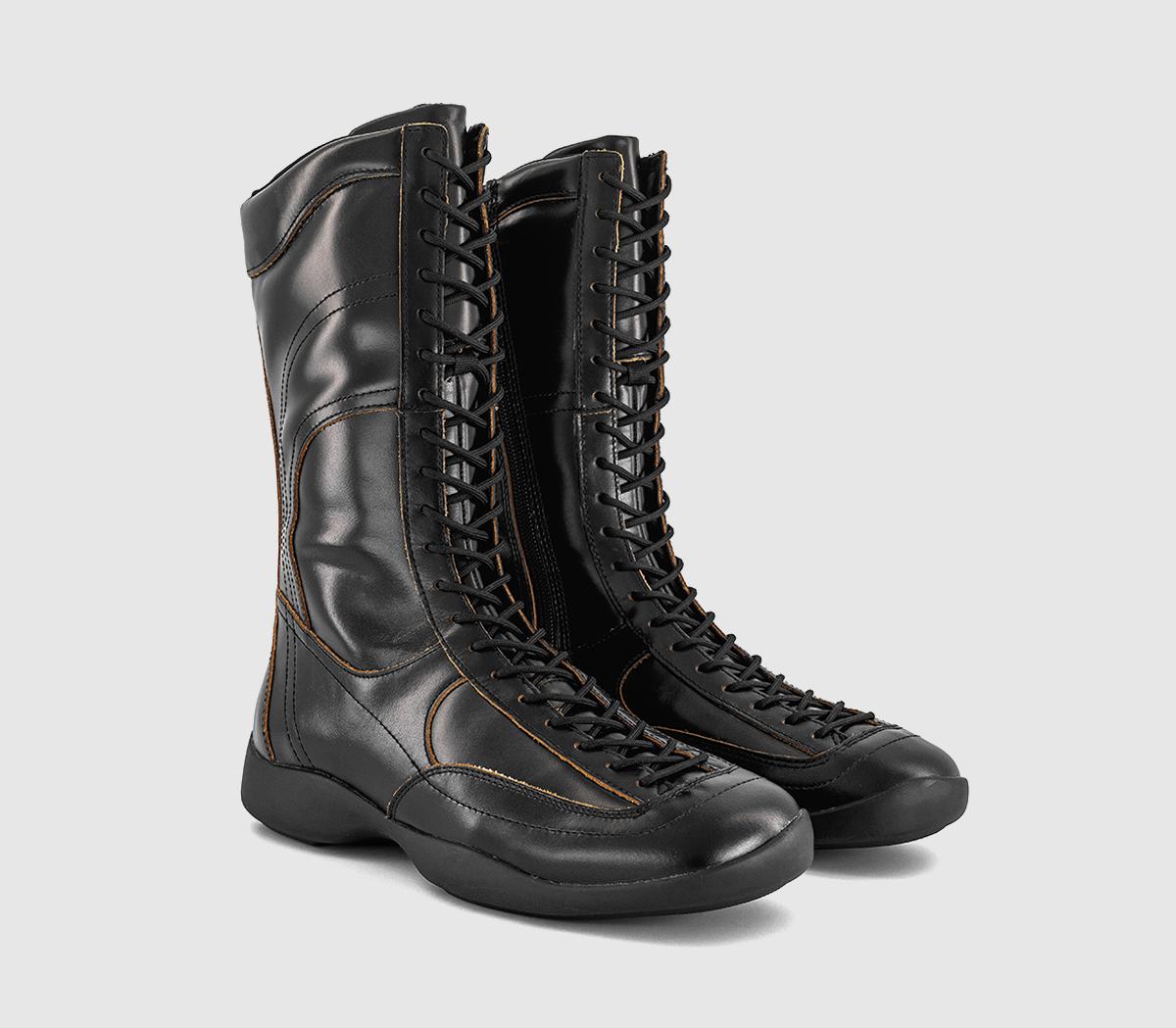 Vagabond ShoemakersSky Lace Up BootsBlack Leather