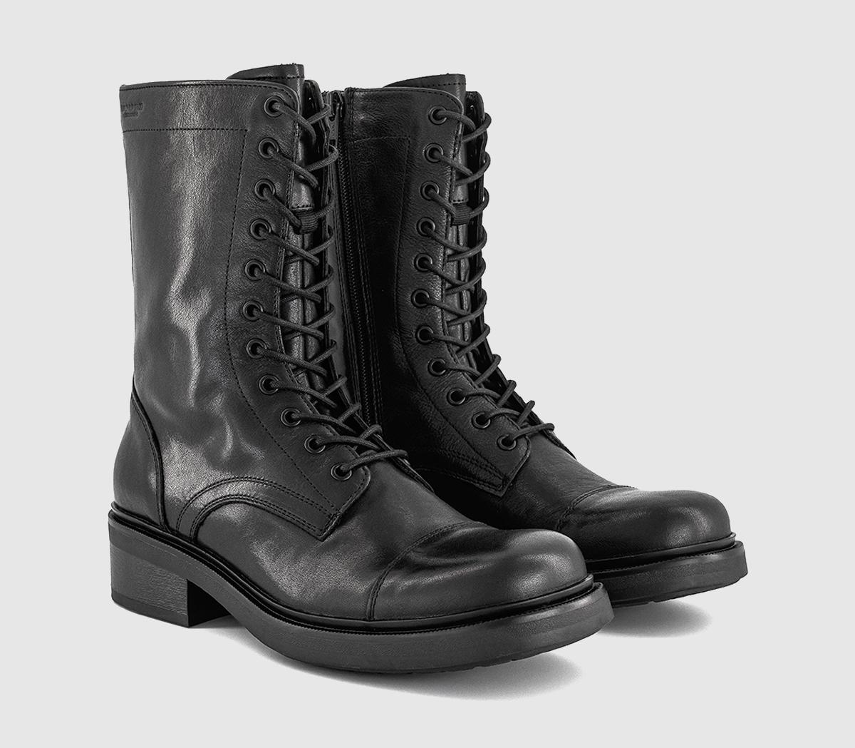 Vagabond ShoemakersKarlie Lace Up BootsBlack Leather