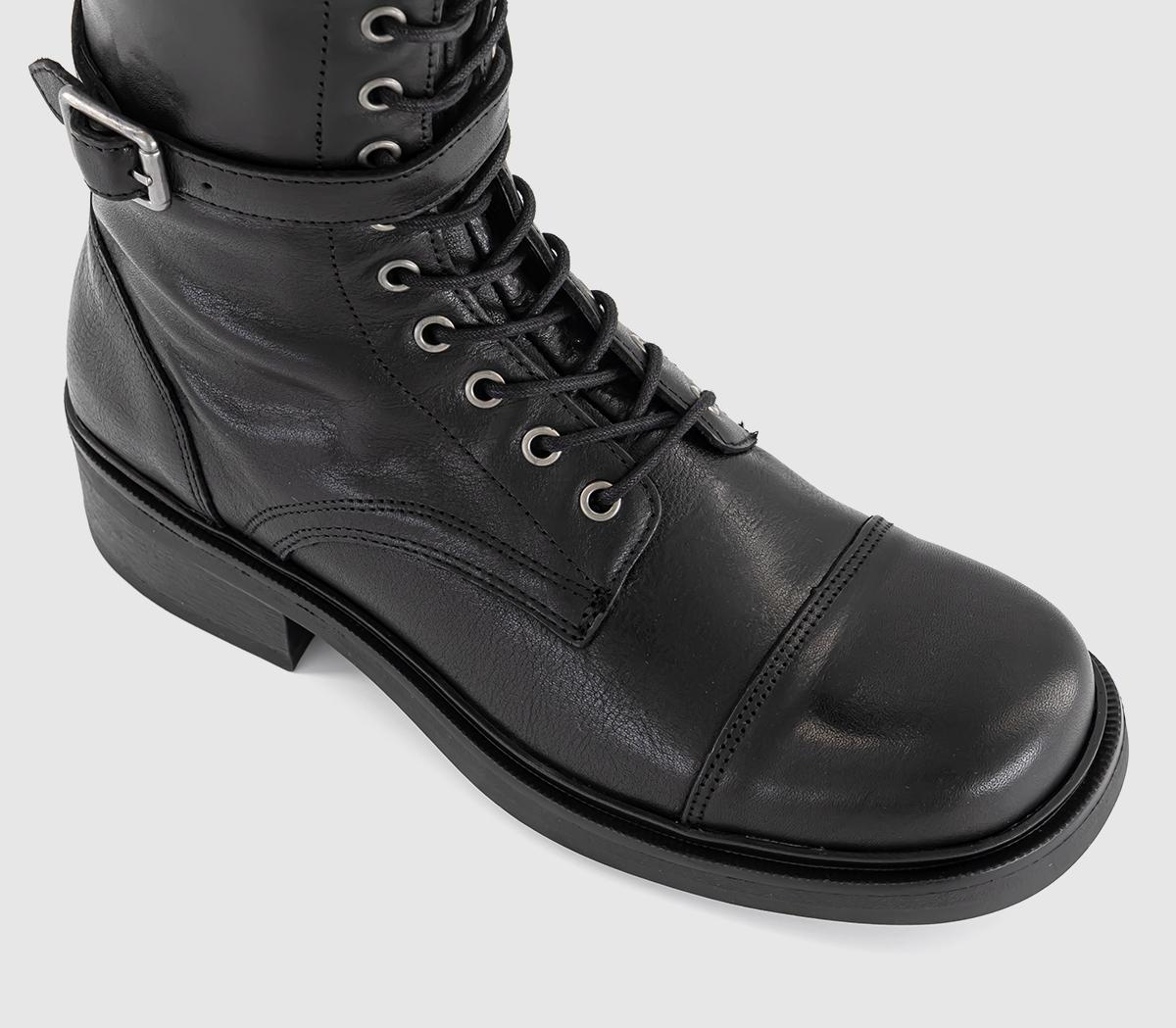 Vagabond ShoemakersKarlie Tall Lace Up BootsBlack Leather