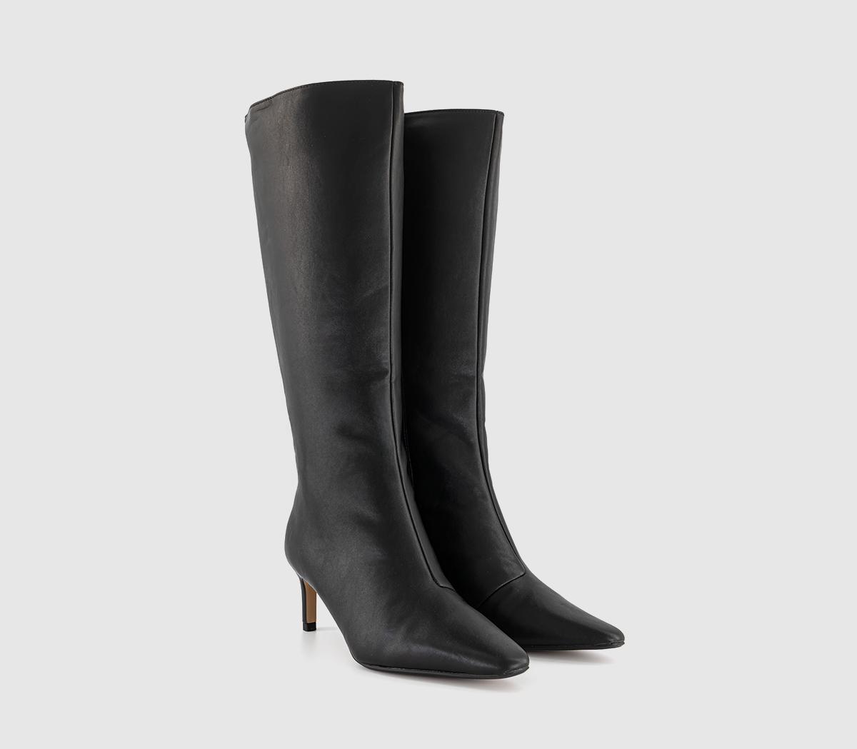 OFFICEKarina Kitten Heel Knee High BootsBlack