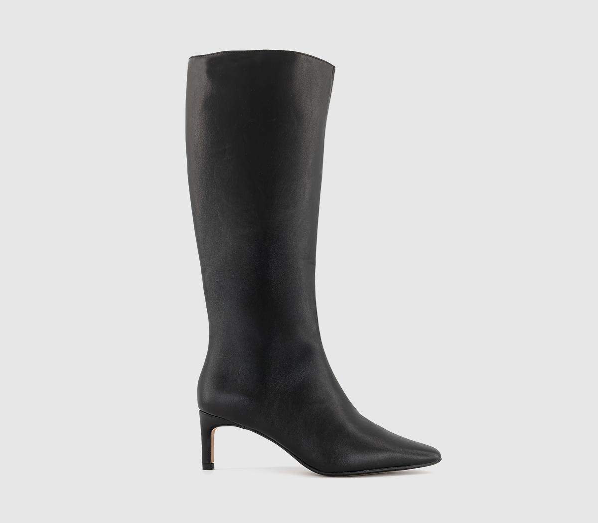 OFFICEKarina Kitten Heel Knee High BootsBlack