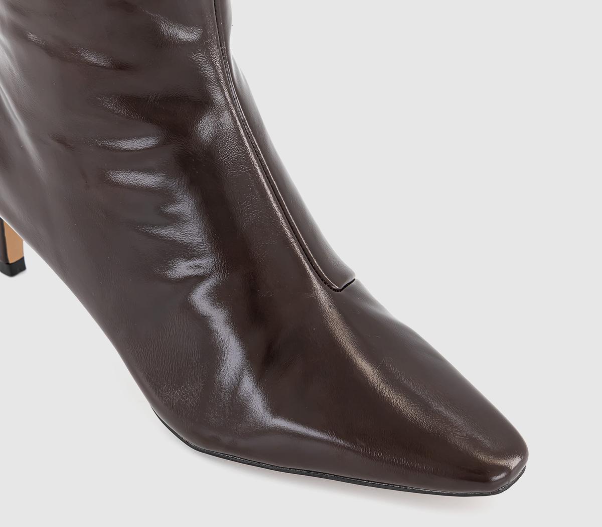 OFFICEKarina Kitten Heel Knee High BootsDark Brown