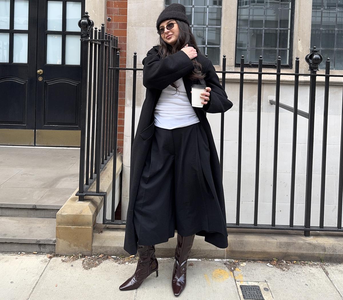 OFFICEKarina Kitten Heel Knee High BootsDark Brown