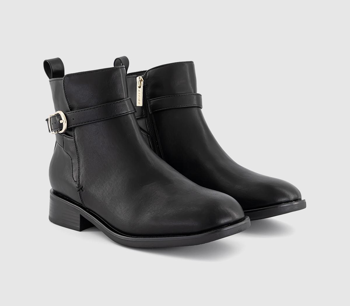 OFFICEAthens Buckle Strap Ankle BootsBlack