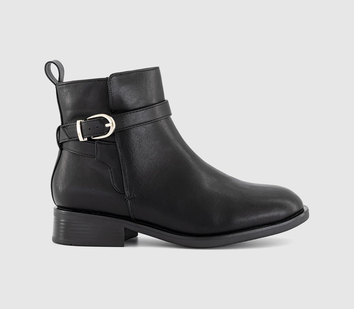 OFFICEAthens Buckle Strap Ankle BootsBlack