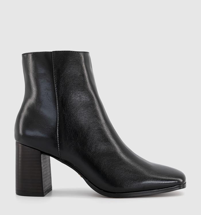 OFFICE Ava Block Heel Ankle Boots Black