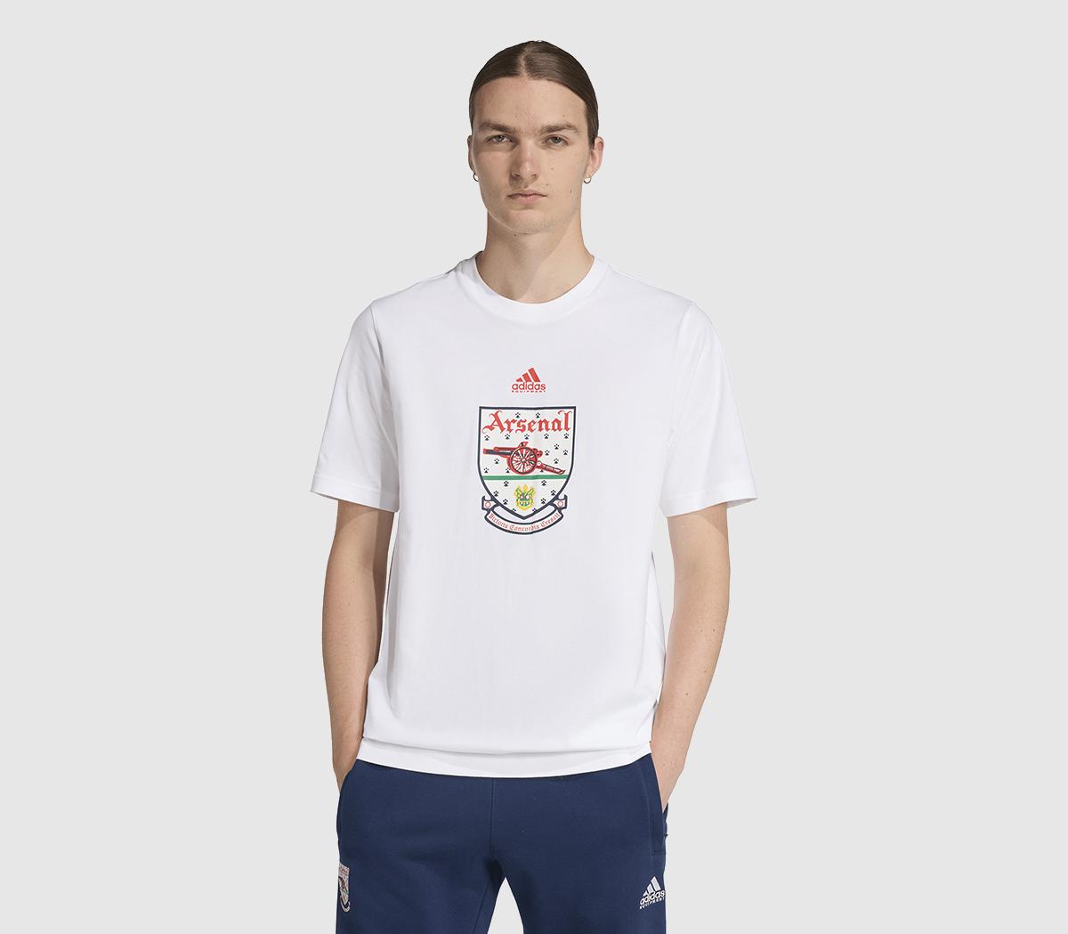 adidas Arsenal コラボ Tシャツ 3XL ホワイト jd_760176_a