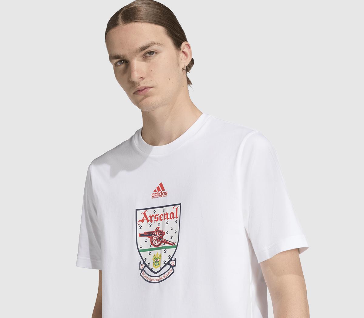 adidas Arsenal FC T-shirt 92-94 White - Men's Clothing
