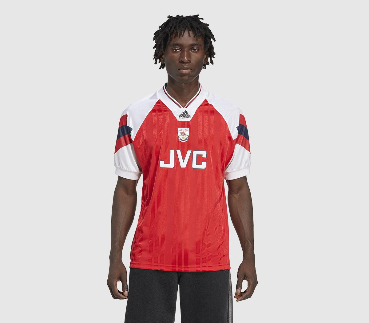 adidas Arsenal FC H Jersey 92-94 Team Collegiate Red - Men's Clothing