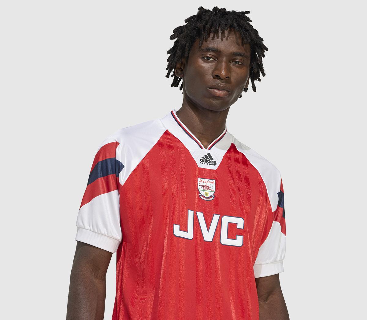 adidas Arsenal FC H Jersey 92-94 Team Collegiate Red - Men's Clothing